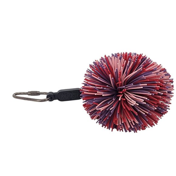 Vintage Koosh Ball Oddzon Keychain Red Purple Pink 1991 Retro Nineties - Picture 6 of 8